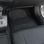 BDK Original ProLiner 2 Piece Front Heavy Duty Front &amp; Rear Rubber Floor Mats for Car SUV Van &amp; Truck, Black - All Weather Floor Protection Fits Most Vehicles