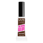 NYX PROFESSIONAL MAKEUP The Brow Glue, Extreme Hold Tinted Eyebrow Gel - Dark Brown