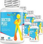 Doctor Plus - Powerful Growth Boost - Promotes Strong and Healthy Bones - Immunity Support - for Children (10+) and Teens - 60 Capsules (Pack of 6)
