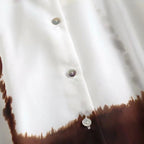 spring button up office blouse