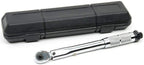 LLRYN 1/4 inch Drive Torque Wrench Tools with Case Foot Pound 5-25NM Drive Click Adjustable Hand Spanner Ratchet Wrench Tool