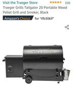Grills - Tailgater 20 Pellet Grill - Black