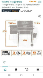 Grills - Tailgater 20 Pellet Grill - Black
