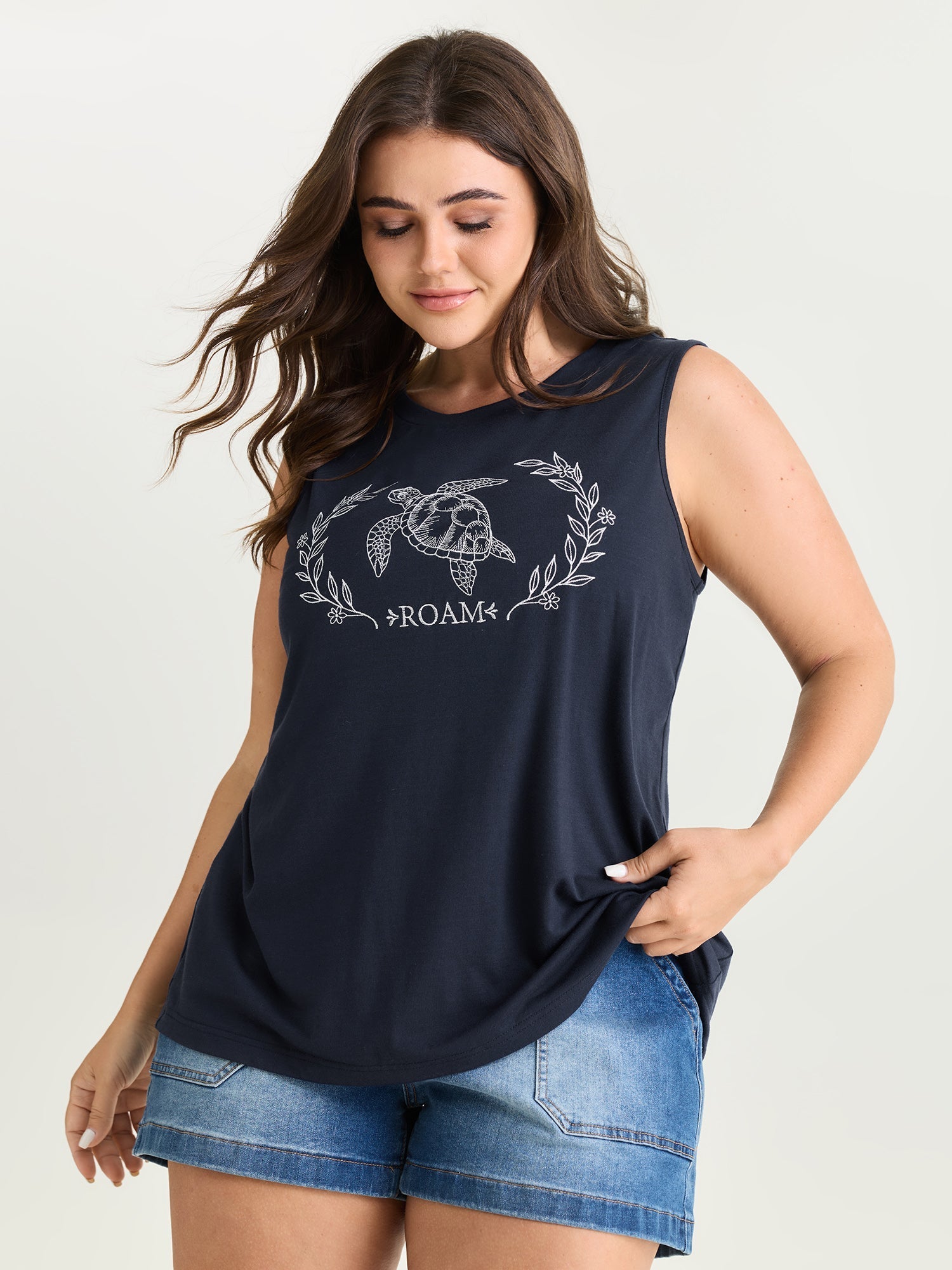 Supersoft Roam Freely Round Neck Tank Top