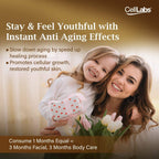 CellLabs CLASSaaNTA Sheep Placenta Live Stem Cell | Immunity Booster | Brain Memory Vitamins | Skin Beauty Anti Aging Formula | 2 Months Supply