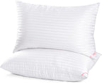 EIUE Hotel Collection Bed Pillows for Sleeping 2 Pack Queen Size, Pillows for Side and Back Sleepers,Super Soft Down Alternative Microfiber Filled Pillows,20 x 30 Inches