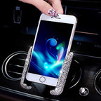 Glitter Car Phone Holder: 360° Adjustable Auto Car Stand For Women &amp; Girls - Perfect Gift For Your Loved One!