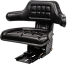 Universal Tractor Suspension Seat Sliding Rails Adjustable,Waffle Style,Fits for John Deere,Ford/Holland,Massey Ferguson,Kubota (Black)