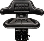 Universal Tractor Suspension Seat Sliding Rails Adjustable,Waffle Style,Fits for John Deere,Ford/Holland,Massey Ferguson,Kubota (Black)