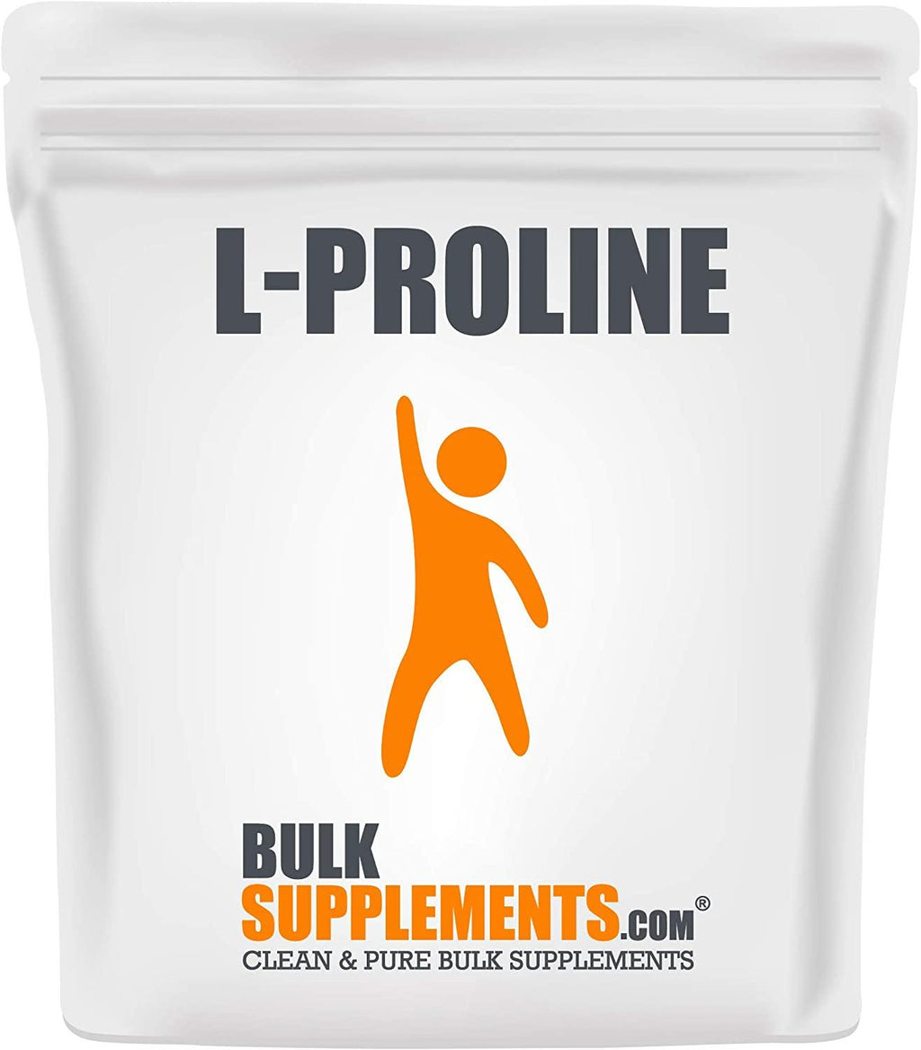 BulkSupplements.com L-Proline Powder - Supplements for Skin - Supplements with Amino Acids - Amino Acid Nutritional Supplements (5 Kilograms - 11 lbs)