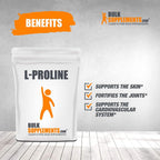 BulkSupplements.com L-Proline Powder - Supplements for Skin - Supplements with Amino Acids - Amino Acid Nutritional Supplements (5 Kilograms - 11 lbs)