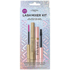 L'Oreal Paris Makeup Voluminous Lash Paradise Mascara for Eyelash Volume and L'Oreal Telescopic Mascara for Lengthening Lashes, Blackest Black, 1 Count of Each