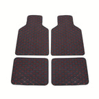2pcs/4pcs Car Floor Mats Universal Waterproof Front Rear Full Set Auto Rugs Leather Car Carpet Accessories Interior