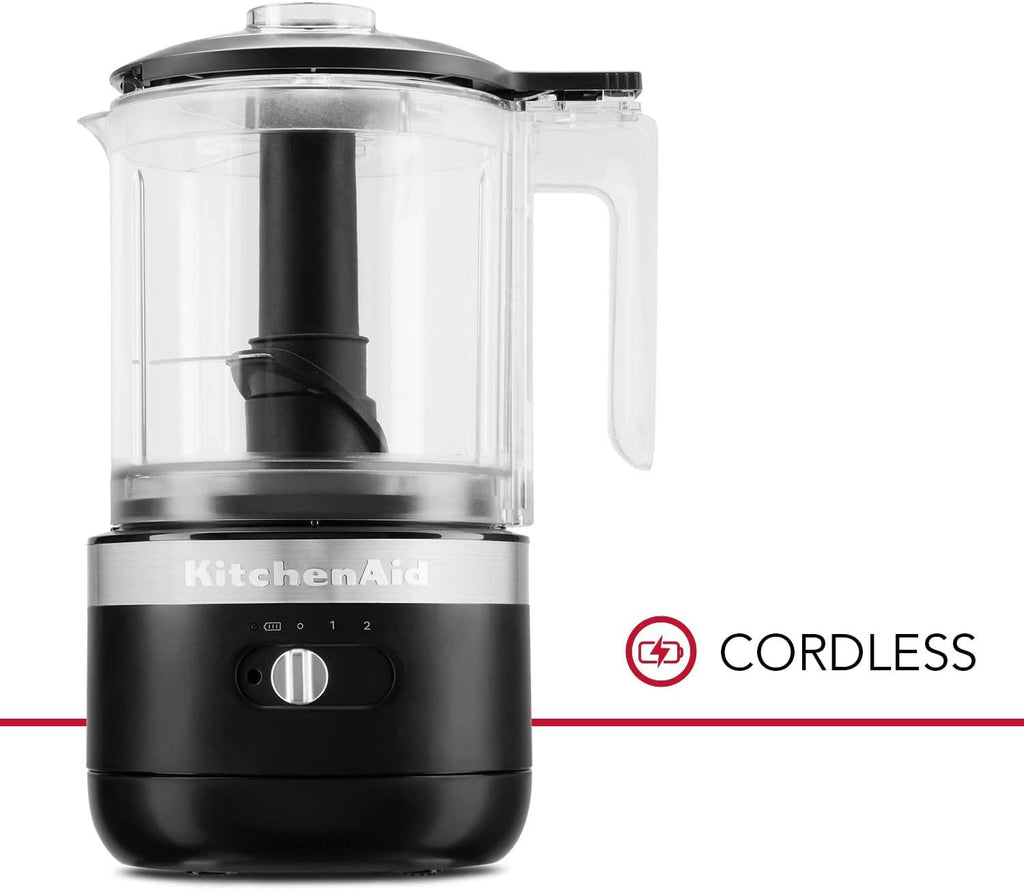 KitchenAid Cordless 5 Cup Food Chopper, KFCB529QOB Onyx Black