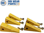 BDI Wear Parts 1U3202 5 Pack Caterpillar Style General Purpose Dirt Excavator Bucket Teeth Long Tip with Pins and Retainers