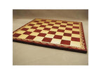 Ital Fama 203GR 18 in. Pressed Leather Chess Board - Burgundy and Gold