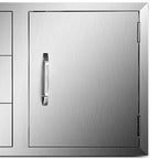 BBQ Door Triple Drawer Combo 38.1"W x 22.6"H Outdoor Kitchen BBQ Grill Storage