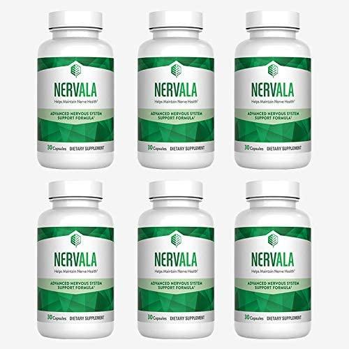 Nervala Neuropathy Pain Relief Supplement - Alpha Lipoic Acid 600mg and Benfotiamine Nerve Pain Support Formula - 6 Pack