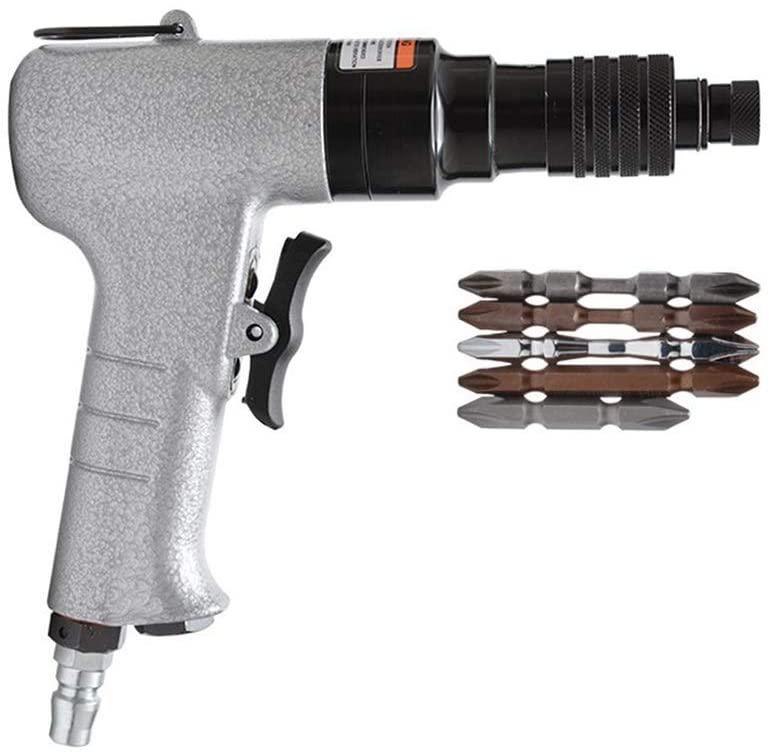 JF-XUAN Screwdriver High Strength Pneumatic Screwdriver, Positive and Negative Wind Batch Industrial Grade Hand Tool Multifunction and Ergonomic