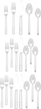 HENCKELS Madison Square 18/10 Stainless Steel Flatware Set, 20-piece, Silver