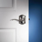Accent Satin Nickel PassaHall/Closet Door Lever with Camelot Trim
