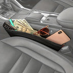 Car Seat Gaps Universal StoraBox Clip Seam Organizer Waterproof Car StoraBag PU Leather Sundries Box For Car
