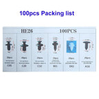 Premium Car Plastic Fastener Clips: Perfect For Auto Bumper, Door Trim, Panel Fender &amp; More!