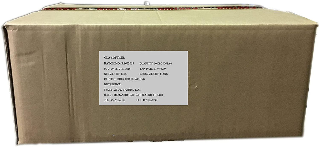 Etherea CLA 95% 1500mg Softgel Bulk (6,000 Softgels/ Box)