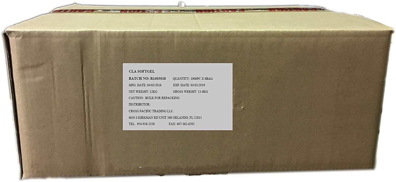 Etherea CLA 95% 1500mg Softgel Bulk (6,000 Softgels/ Box)