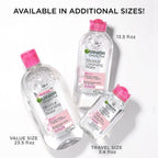 Garnier SkinActive Micellar Cleansing Water, All-in-1 Makeup Remover and Facial Cleanser, For All Skin Types, 3.4 Fl Oz (100mL), 1 Count (Packaging May Vary)