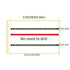 60inch Tailgate Light Bar Strip LED Truck Tailgate Bar Running Brake Turn Signal Reverse Light For Cars Truck Pickup SUVS Jeep Vans RVs Trailers