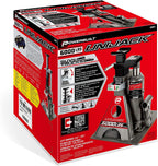 Power 3 Ton All-in-One Hydraulic Bottle Jack and Jackstand in One Unit, Compact, Wide Base, 11- 21 Inch Range, Eliminates Jackstands, for Unibody, Trucks, SUVs, RVs, Cars, Trailers, ASME - 620471