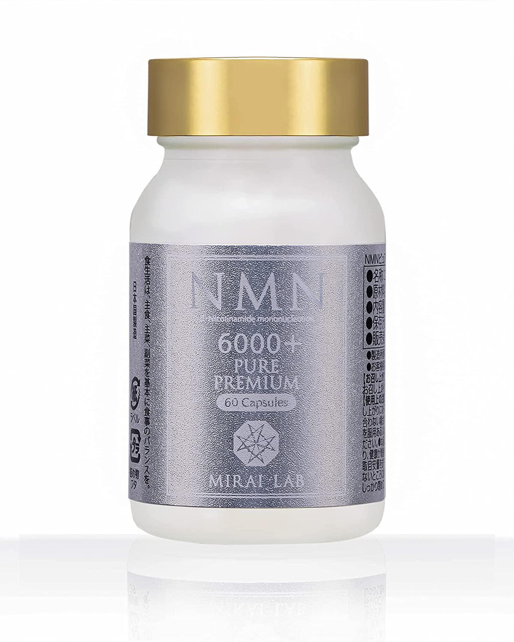 NMN β-Nicotinamide Mononucleotide Pure Premium 6000 Plus (60 Capsules)