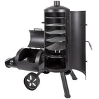 Signature Heavy-Duty Vertical Offset Charcoal Smoker and Grill in Black New