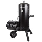 Signature Heavy-Duty Vertical Offset Charcoal Smoker and Grill in Black New