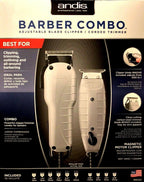 ANDIS BARBER COMBO   T OUTLINER TRIMMER SILVER UPC, 040102663253 MADE IN USA