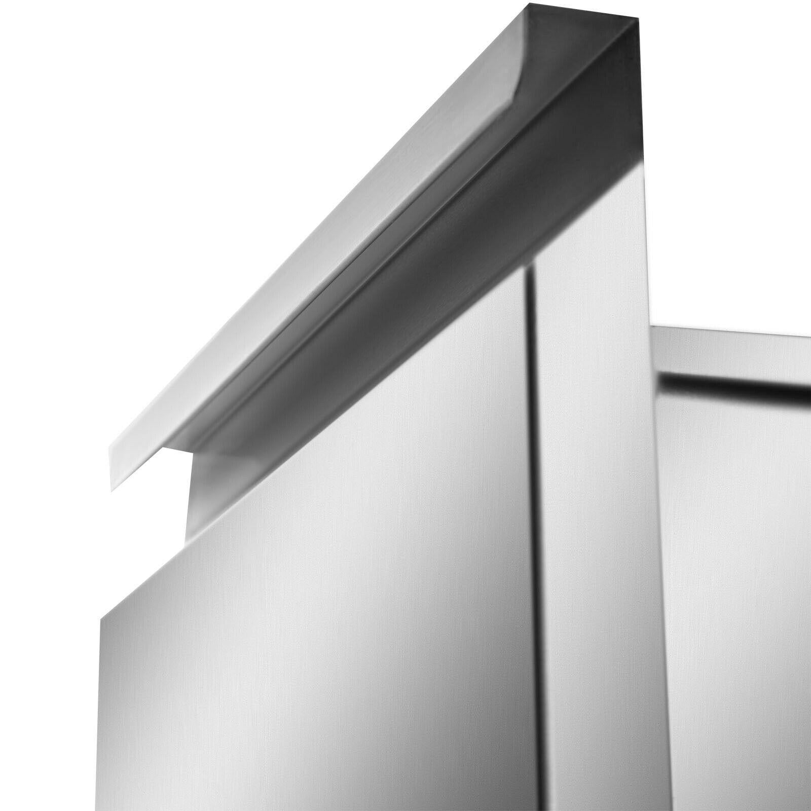 13WX20.5H Outdoor Kitchen BBQ Island Drawer  Steel Double Access Drawer