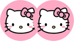 Hello Pink Cat Anime Car Cup Holder Coasters - 2PCS 2.75" Cute Kitty Cat Kawaii Cartoon Silicone Cat Car Cup Insert Coasters for Women Girl Best Gifts by FLYEEGO