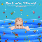 garden round inflatable baby swimming pool, portable inflatable child/children little pump pool,kiddie paddling pool indoor&amp;outdoor toddler water game play center for kids/girl/boy