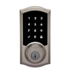 Premis Touchscreen Smart Lock Satin Nickel Single Cylinder Electronic Deadbolt Featuring SmartKey Security