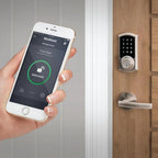 Premis Touchscreen Smart Lock Satin Nickel Single Cylinder Electronic Deadbolt Featuring SmartKey Security