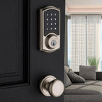 Premis Touchscreen Smart Lock Satin Nickel Single Cylinder Electronic Deadbolt Featuring SmartKey Security