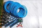 Orbit 50021 In-Ground Blu-Lock Tubing System and Digital Hose Faucet Timer, 2-Zone Sprinkler Kit