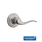 Tustin Satin Nickel PassaHall/Closet Door Lever Featuring Microban Antimicrobial Technology