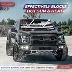 Autoamerics 1-Piece Windshield Sun Shade B&amp;W Camo American Flag USA  - Foldable Car Front Window Sunshade for Most Sedans SUV Truck - Blocks Max UV Rays and Keeps Your Vehicle Cool - X-Large