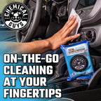 Chemical Guys PMWSPI22050 Total Interior Cleaner &amp; Protectant Wipes Mega 50 Pack, Safe for Cars, Trucks, SUVs, Jeeps, Motorcycles, RVs &amp; More ( 50 Ct)