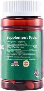 CAW Telomerase Activation Supplement | Anti-Aging Supplement | Nano Cycloastragenol 25mg 30capsules 3bottles