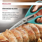 KitchenAid All Purpose Shears with Protective Sheath, 8.72-Inch, Aqua Sky
