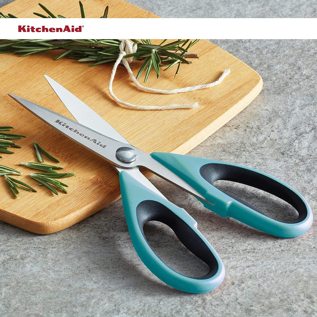 KitchenAid All Purpose Shears with Protective Sheath, 8.72-Inch, Aqua Sky