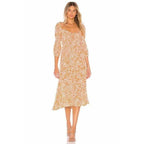 elegant vintage midi dress